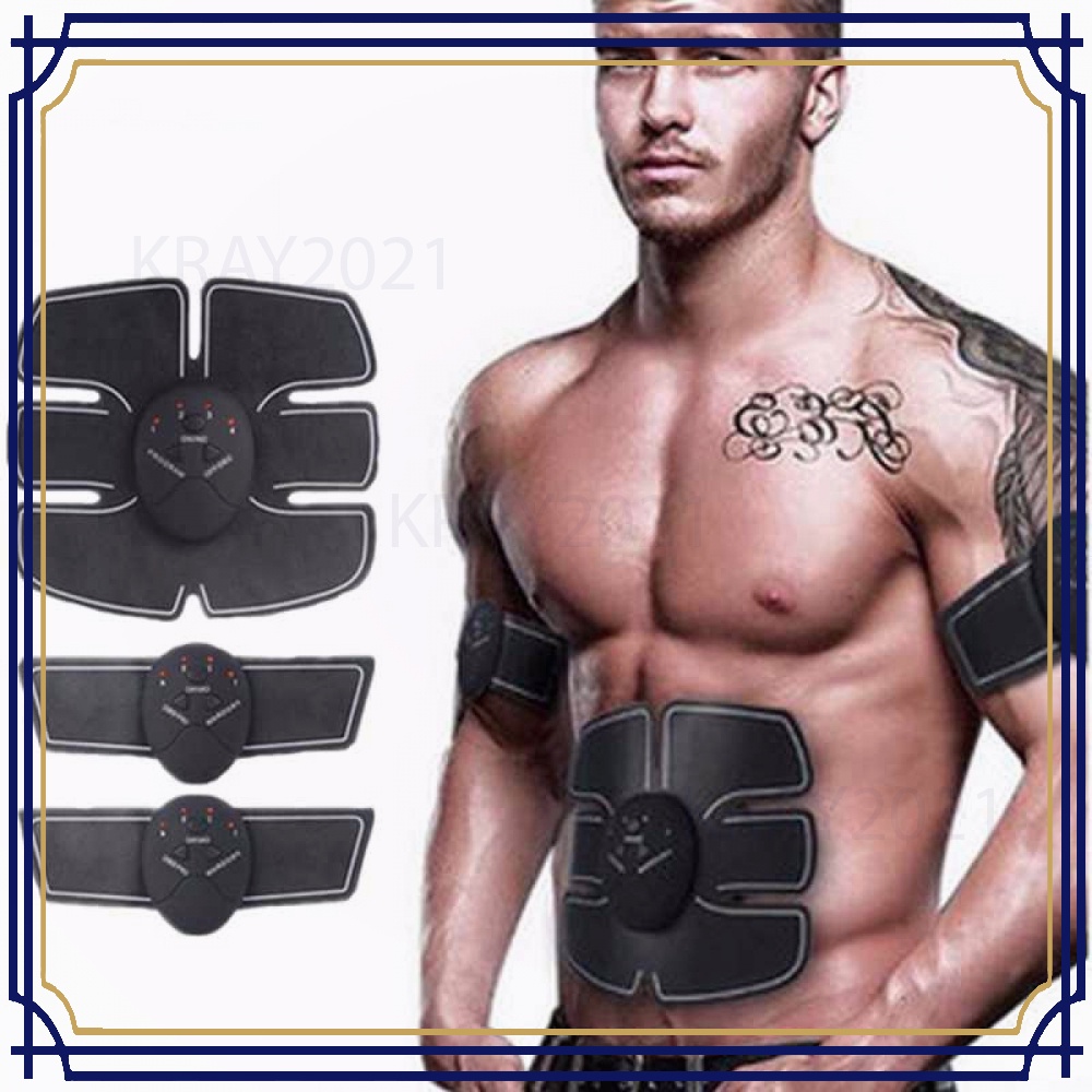 Alat Stimulator Terapi EMS Otot Six Pack ABS Abdominal Muscle - BY232