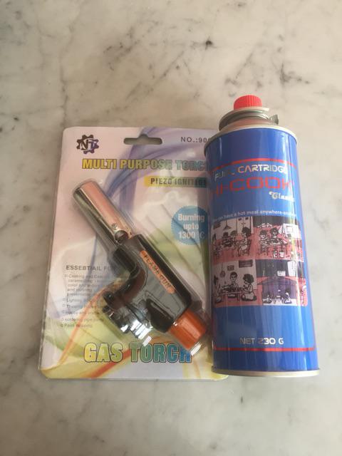 Paket Bundling Gas Torch Dan Hicook 230 Gram Burning Up To 1300c