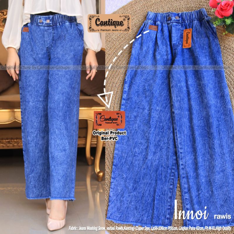 Innoi rawis celana kulot jeans wanita by cantique