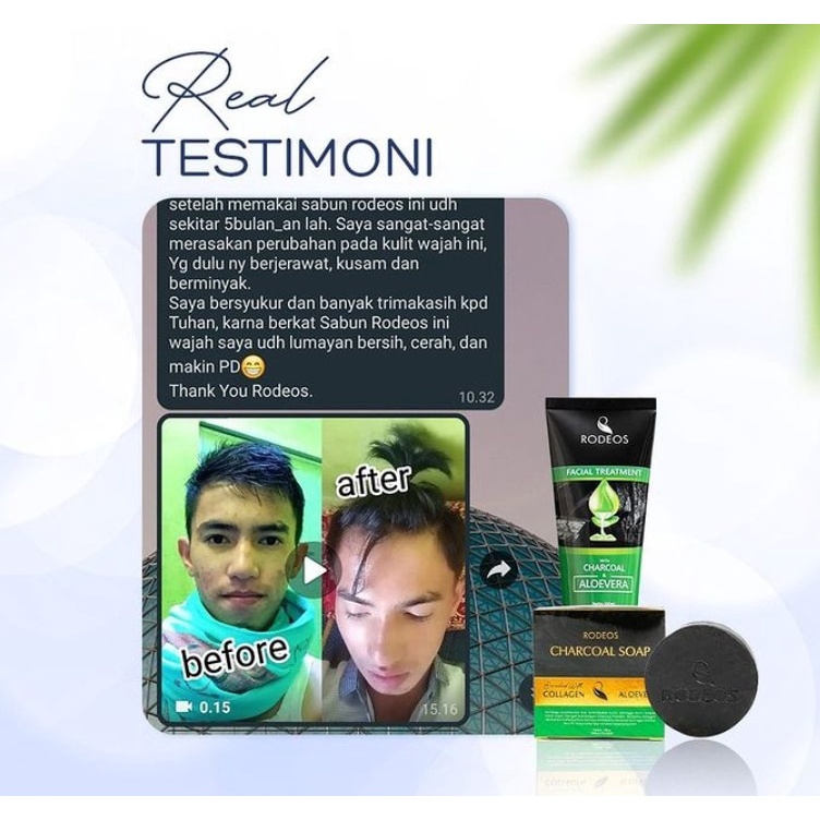 Sabun Rodeos Charcoal Shop Sabun Cuci Muka Pria Collagen Dan Aloevera 80gram Pembersih Wajah Pria Mengatasi Jerawat Komedo Kusam Dan Flek Hitam Aman BPOM SM1