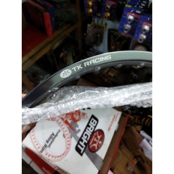 velg tk racing japan bright titanium 140 ring 17
