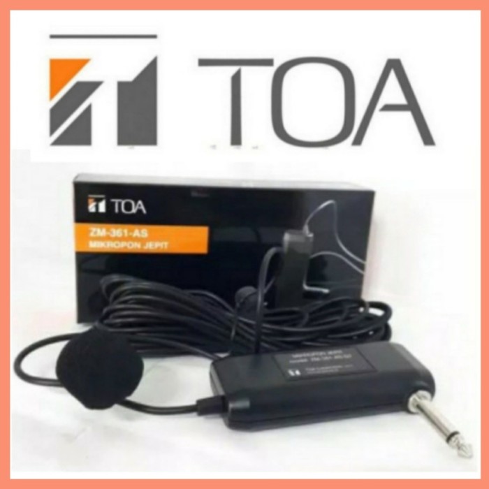 Mic Jepit TOA ZM-361 Microphone Original Toa