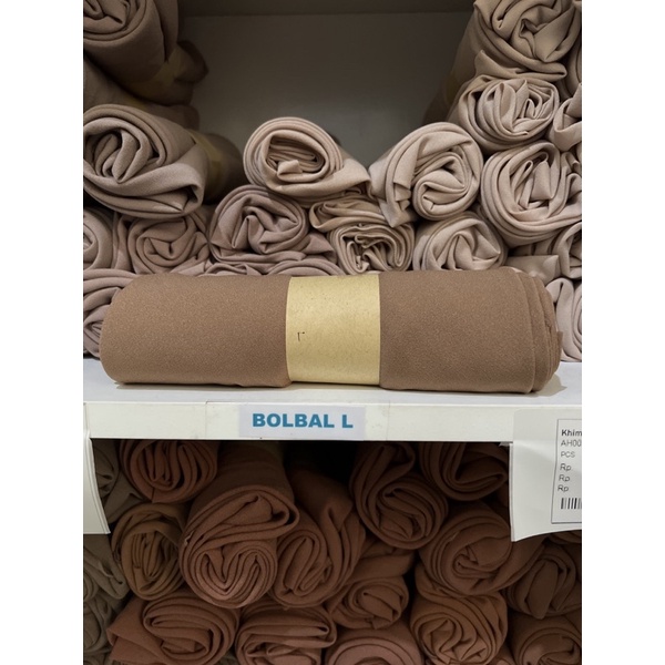 KHIMAR SYARI SEGI EMPAT INSTAN JUMBO BOLAK BALIK-Caramel