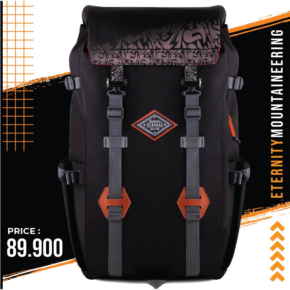 GEAR BAG ETERNITY MOUNTAINEERING - AUTHENTIC SERIES - TAS GUNUNG - TAS HIKING - RANSEL MUDIK LEBARAN