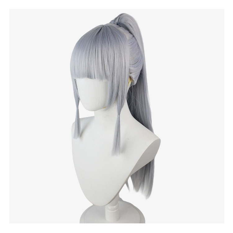 LOL-62 wig kamisato ayaka genshin impact rambut palsu cosplay