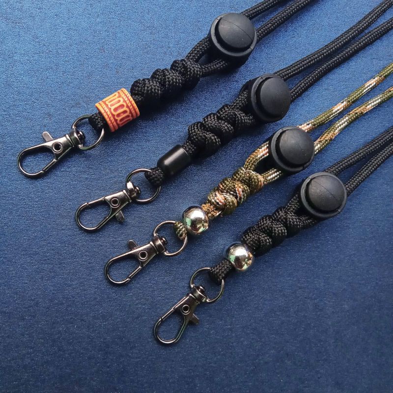 

Lanyard Tali Paracord Gantungan Kunci Remot Motor Mobil / Kalung id Card Name Tag