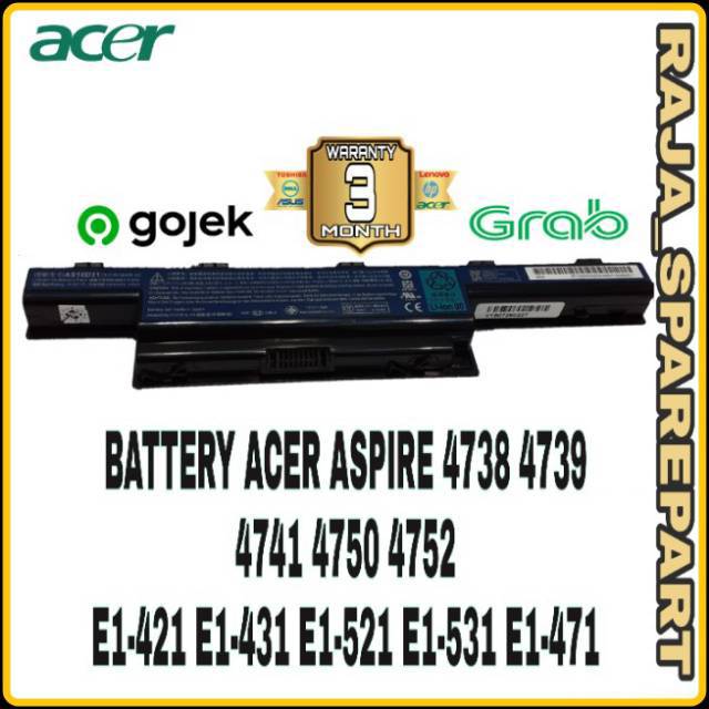 Jual Baterai Original Laptop Acer Aspire 4738 4738Z 4739 4739Z 4741