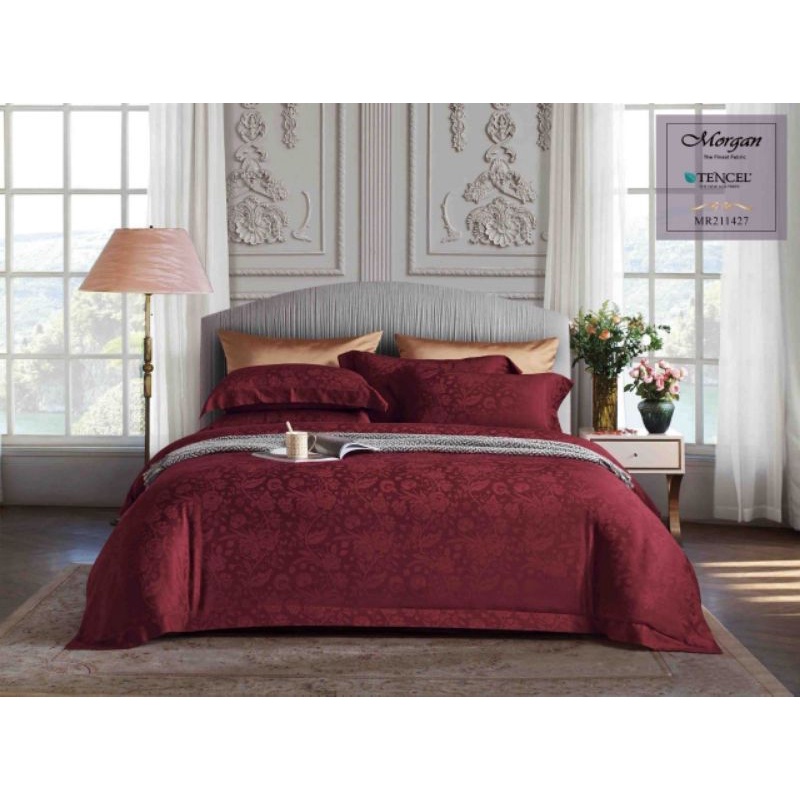 BEDCOVER SET MEWAH bahan KINGKOIL SUTERA JACQUARD TENCEL / Sprei mewah | sprei hotel bintang 5