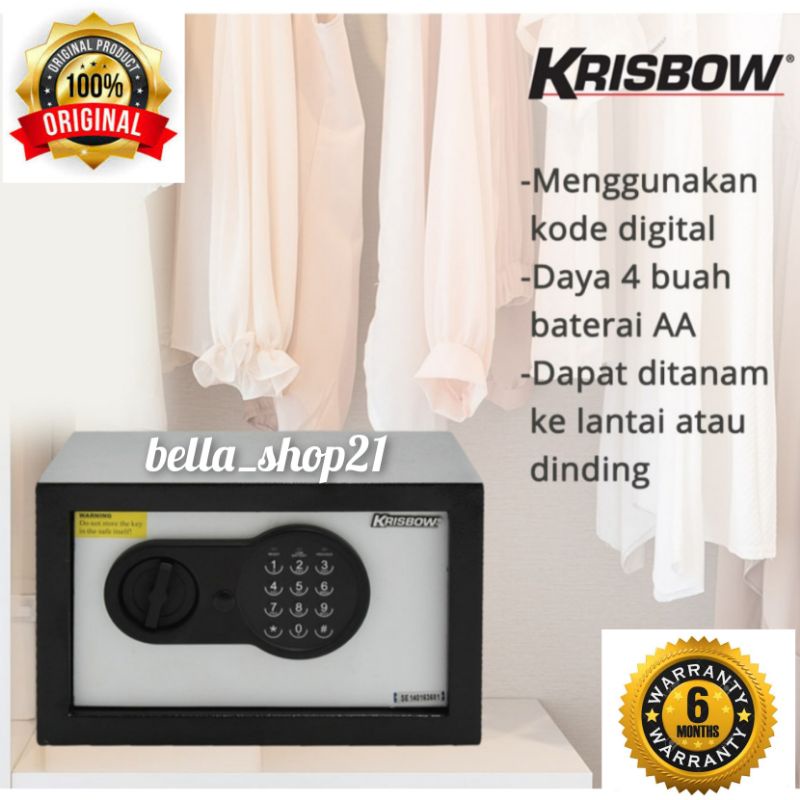 brankas krisbow / lemari besi safety box digital A619