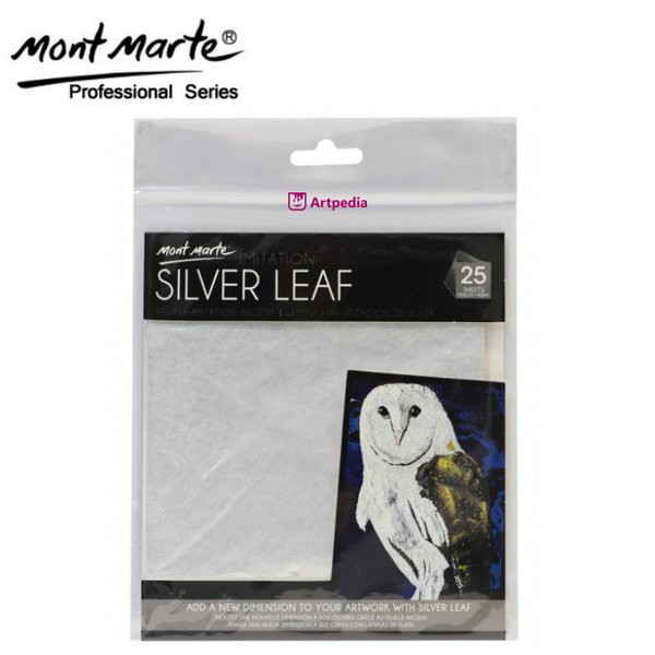 

Terbaru Mont Marte Imitation Silver Leaf 14x14cm 25 Sheet - Mont Marte Silver Diskon