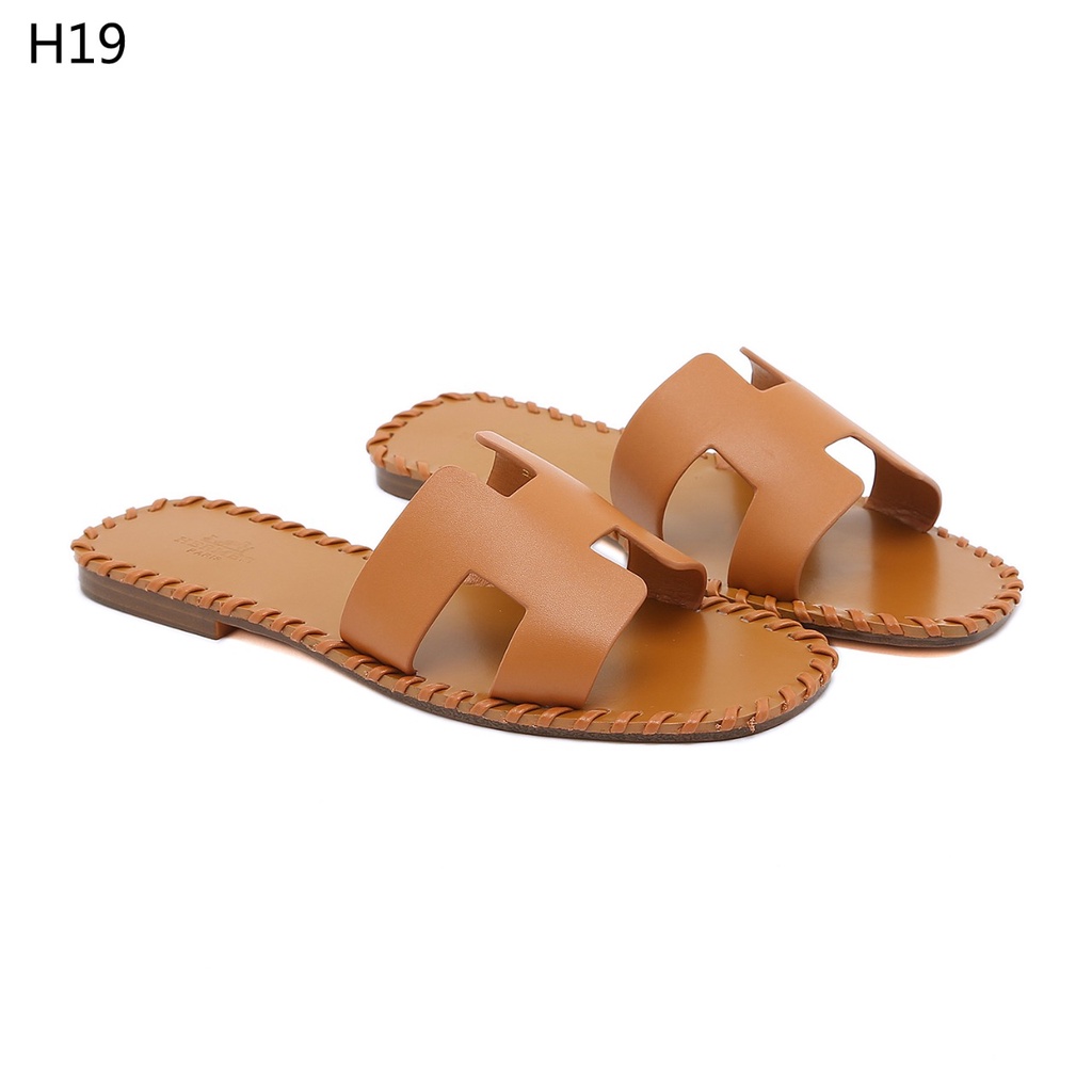 HO Sandal in Braided Calfskin with Iconic &quot;H&quot; cut-Out #H19