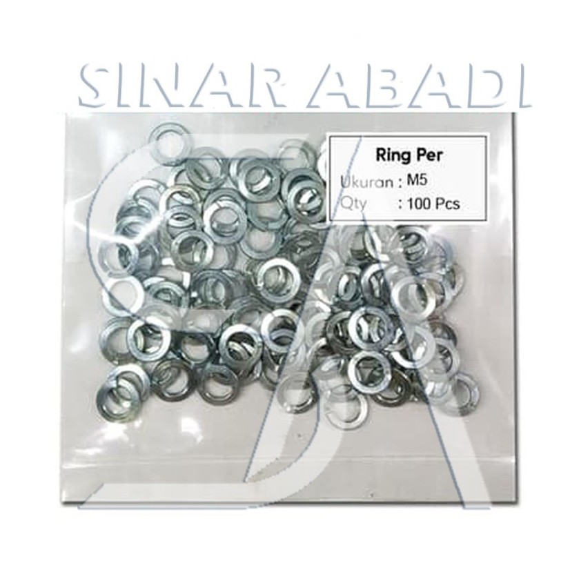 RING PER M 5 - RING PER BAUT M5 ISI 100 PCS