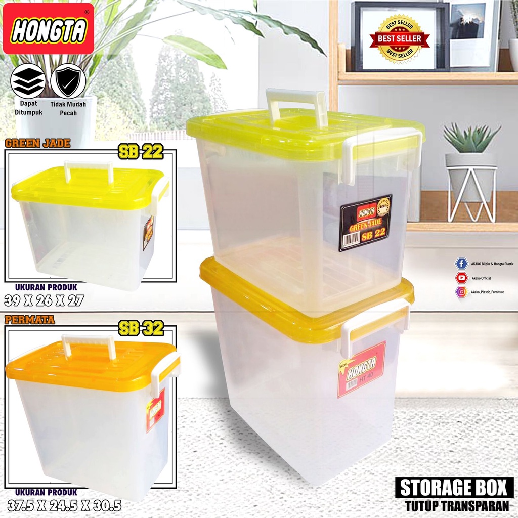 Jual Storage Box SB 32 Hongta Tempat Penyimpanan Box Serbaguna Shopee