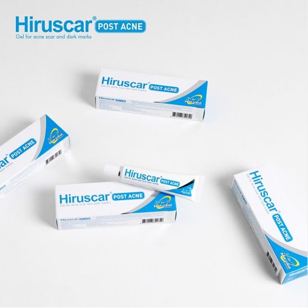 HIRUSCAR Post Acne Gel (10gr) Penghilang Bekas Jerawat, Luka &amp; Cacar