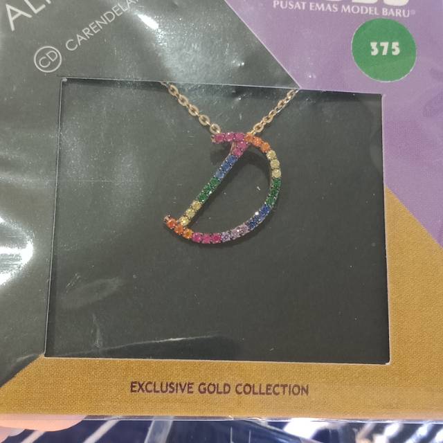 Kalung carendelano alphastar huruf D