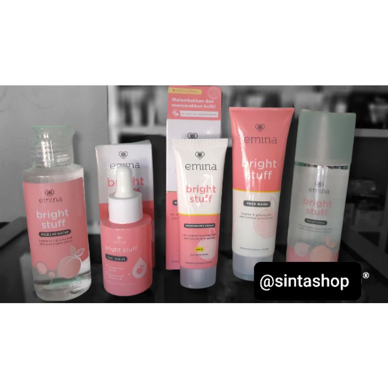 Paket Emina Bright Stuff 5in1 | Emina Bright Stuff Paket Skincare 5pcs