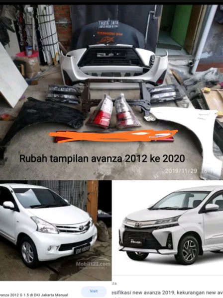 Upgrade all new avanza 2012-2015 ke avanza facelift 2019 2020 2021