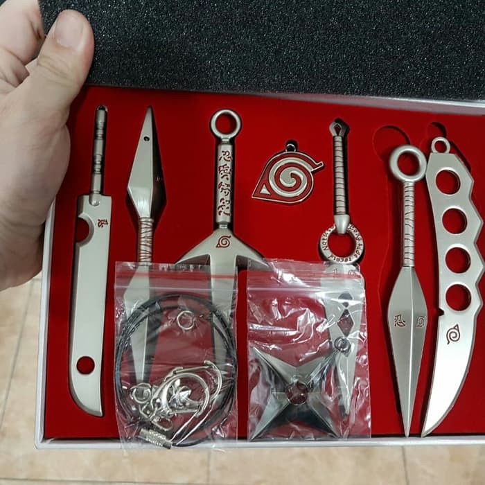 Jual figure naruto weapon naruto senjata ninja kunai pedang sasuke gaara Murah