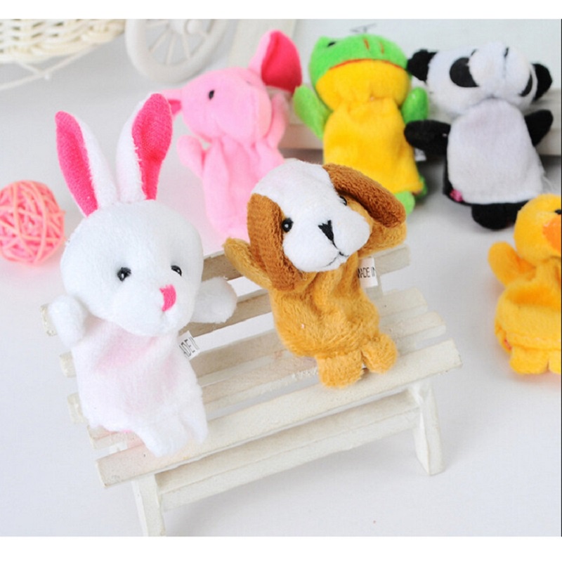 5pcs / set Mainan Interaktif Boneka Jari Bentuk Landak Bahan Plush Lembut Untuk Orang Tua + Anak