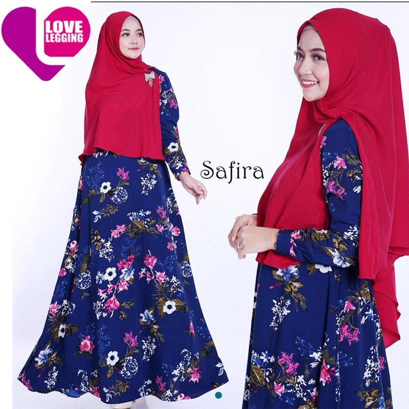 Nura Collection Gamis Safira Navy