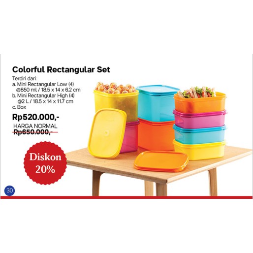 Colorful Rectangular Set
