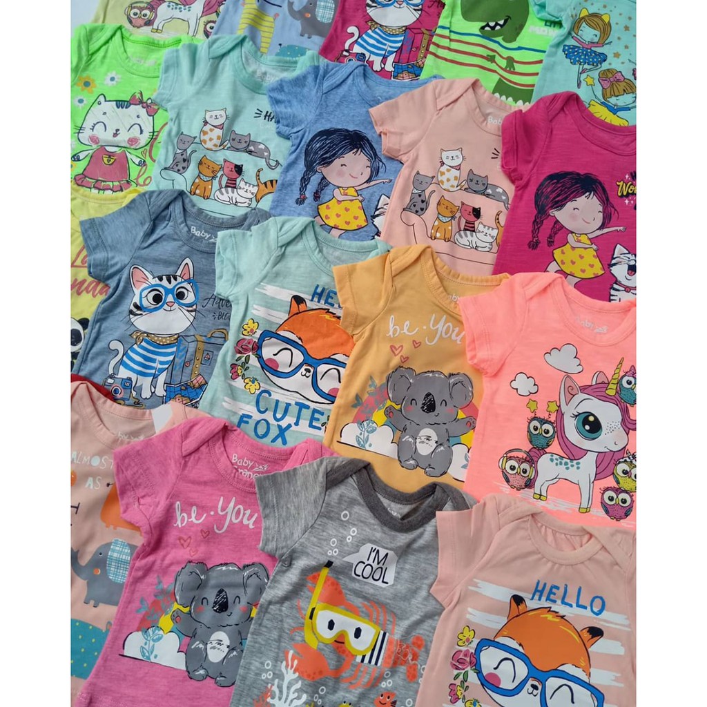 KAOS ANAK BAYI UNISEX MOTIF LUCU 6Bln-3Th