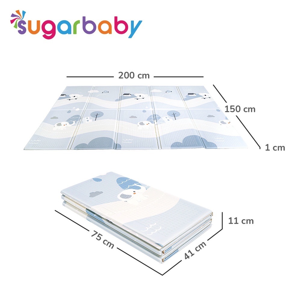 Sugar Baby Foldable Baby Playmat Nature Series Playmat Lipat Anak Karpet Lipat Bayi Matras Bayi