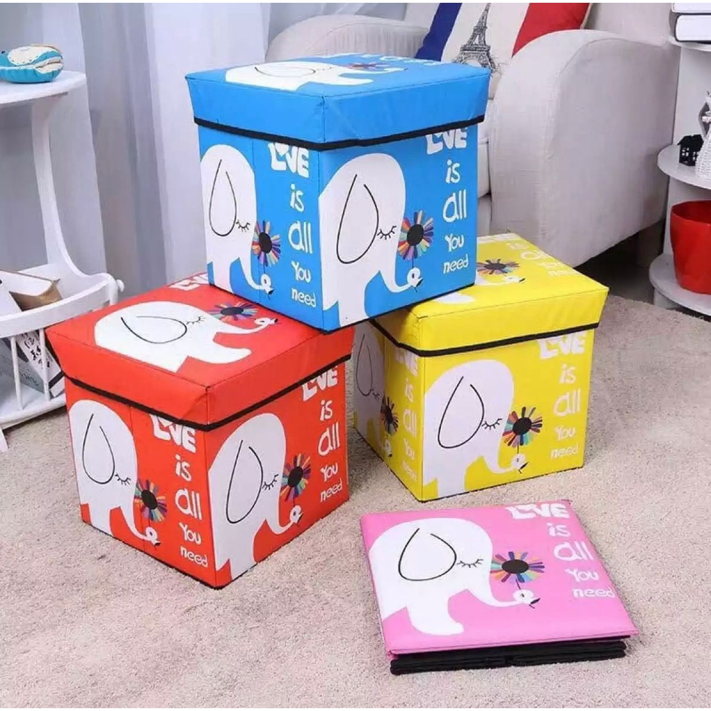 Animal Storage Box Kursi Dengan Kotak Penyimpanan / Tempat Mainan / Tempat Majalah