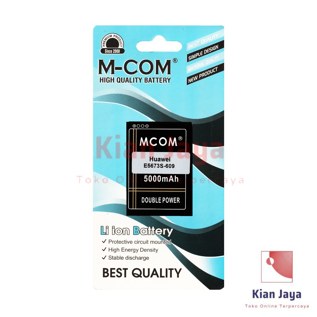 MCOM Baterai Modem Bolt Slim 2 Andromax M2P Huawei Mifi Wifi E5577 HB434666RBC Batre Double Power