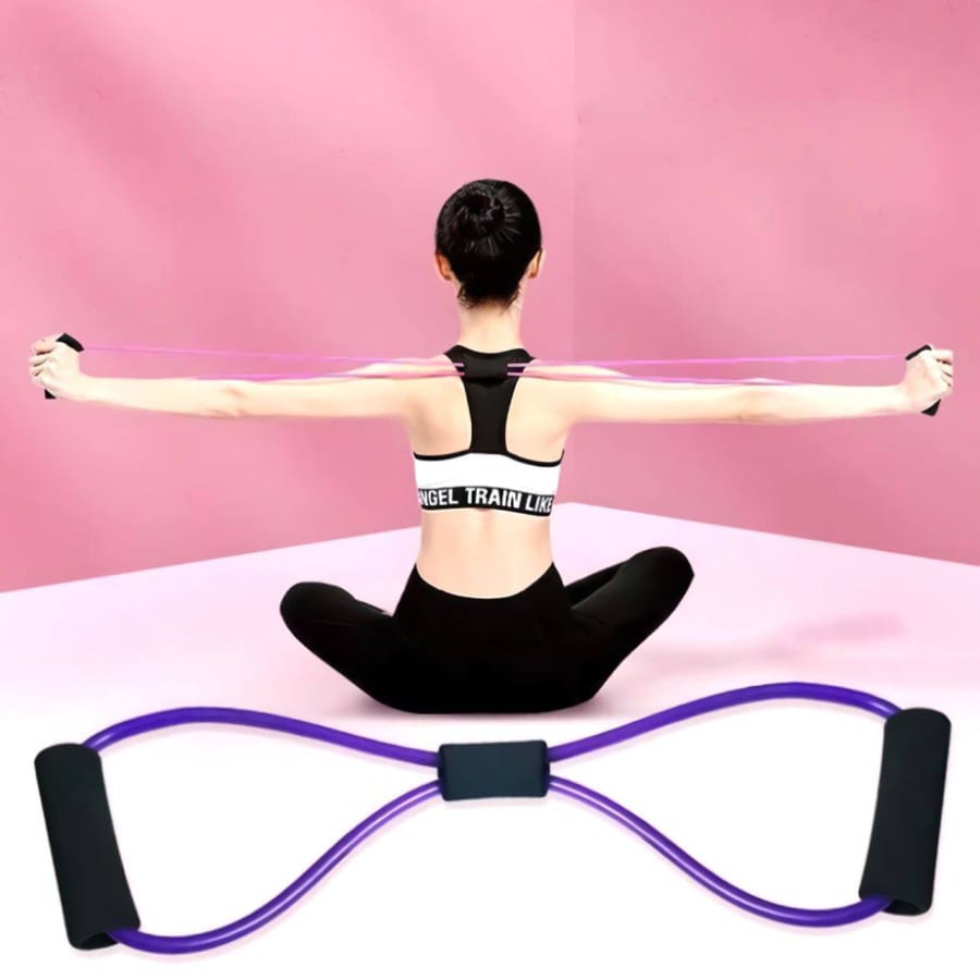 PRODUK BARU JS-8 Alat olahraga Tali Elastis Yoga Alat Olah Raga Elastic Band Fitness Gym Tali Karet Pilates Stretch Rope Tali Olahraga murah home colection