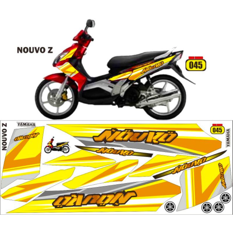 striping stiker yamaha nouvo z / variasi nouvo z / decal nouvo z / yamaha nouvo z