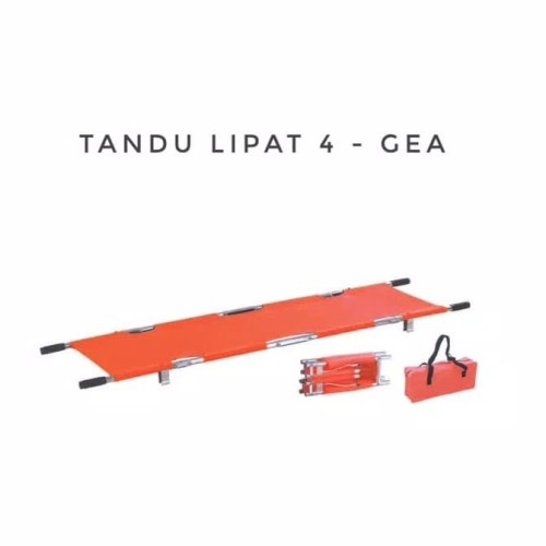 Tandu Darurat Lipat 4 Alumunium GEA YDC-1A10 Folding Strecher