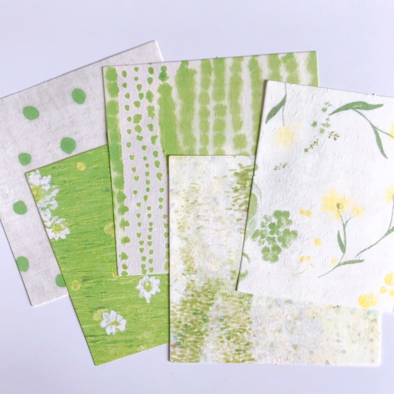 

Deco Paper Green Flowers Series