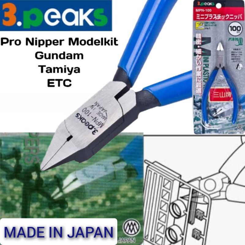 Jual Nipper tamiya gundam modelkit 3peaks MPN100 Made in Japan Tang