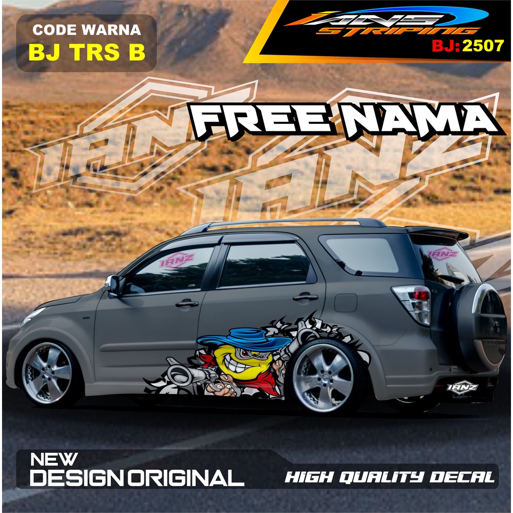 VARIASI STICKER MOBIL TERIOS   / STIKER MOBIL GRAND LIVINA / VARIASI STIKER MOBIL AVANZA / STIKER MOBIL XENIA / STIKER MOBIL