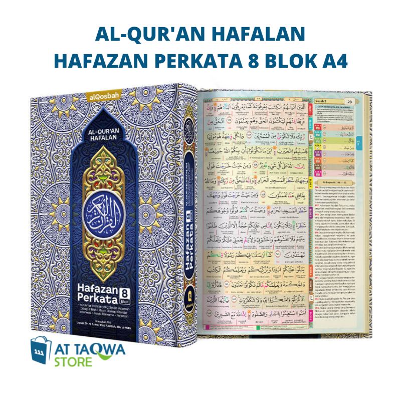 Al Qur'an Hafazan 8 Blok Perkata A4 - Alquran Hafalan