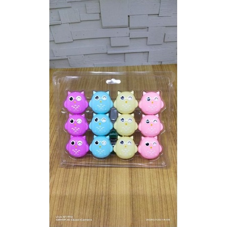 

Rautan pensil burung hantu owl seri b isi 12 pc