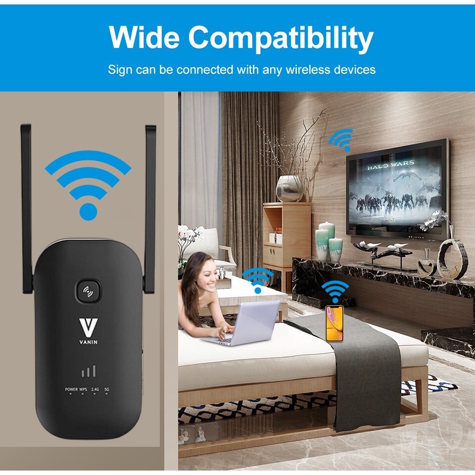 WiFi Extender Reapeter Amplifier WiFi Range Extender Signal Amplifier Wireless Wifi Amplifier Penguat Sinyal Wifi