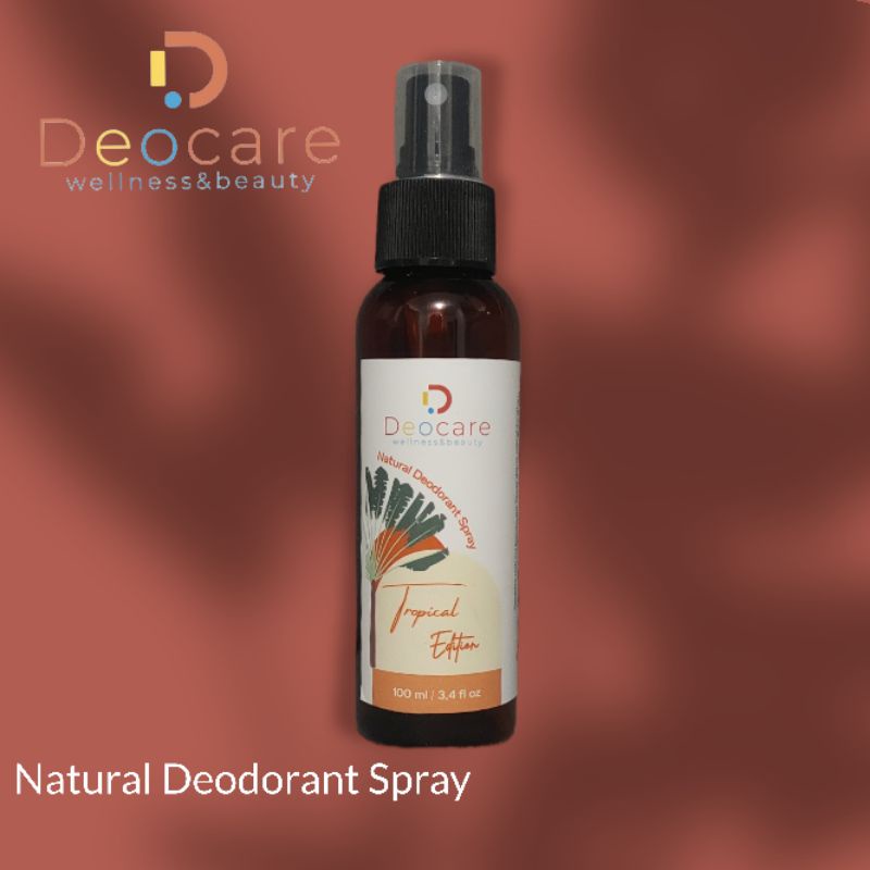 (TROPICAL EDITION) DEODORANT TAWAS SPRAY 100 ML DEOCARE PENGHILANG BAU BADAN ALAMI