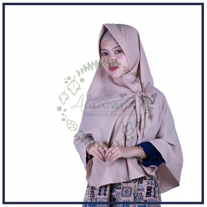 Alantasik - Pet antem jilbab aurora L  wolpeach  / jilbab  hijab wolfis jumbo R.25