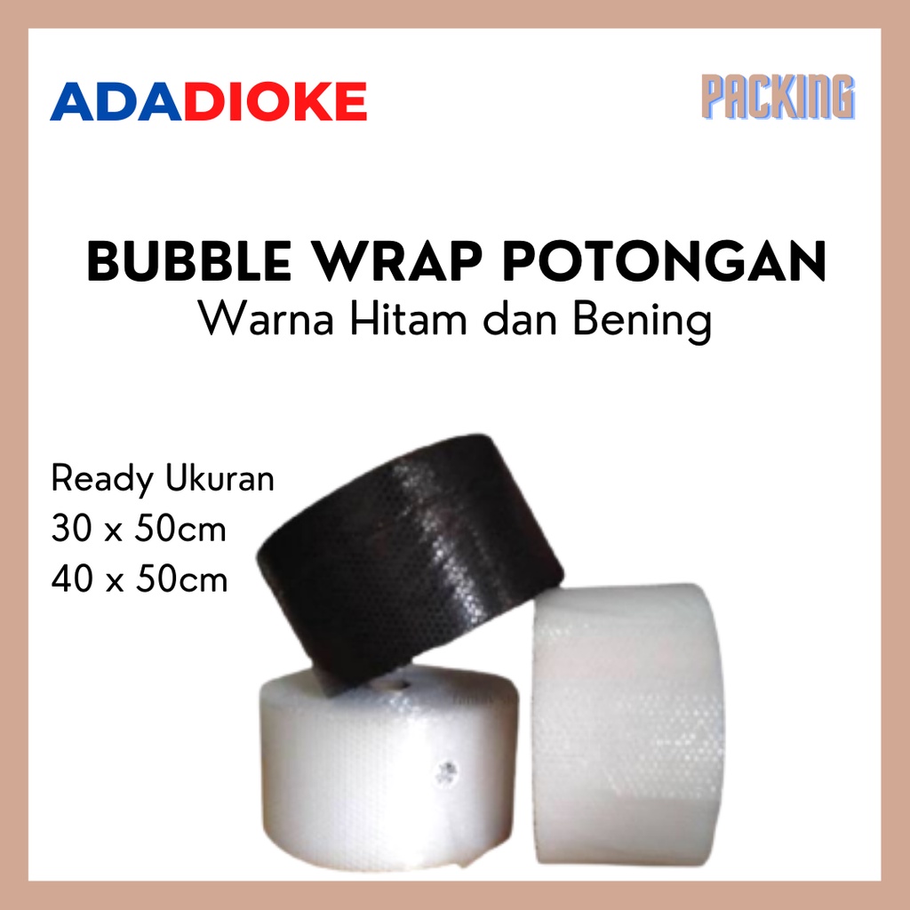 

BUBBLE WRAP MURAH ECER POTONGAN BUBBLEWRAP HITAM DAN BENING