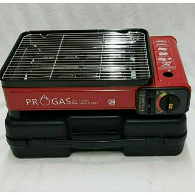 Progas . Sate ,  Kompor Gas Portable , Panggang  ,  BBQ  GRILL 2IN1  Panggangaan , Portable Grill  ,  Ayam , ikan