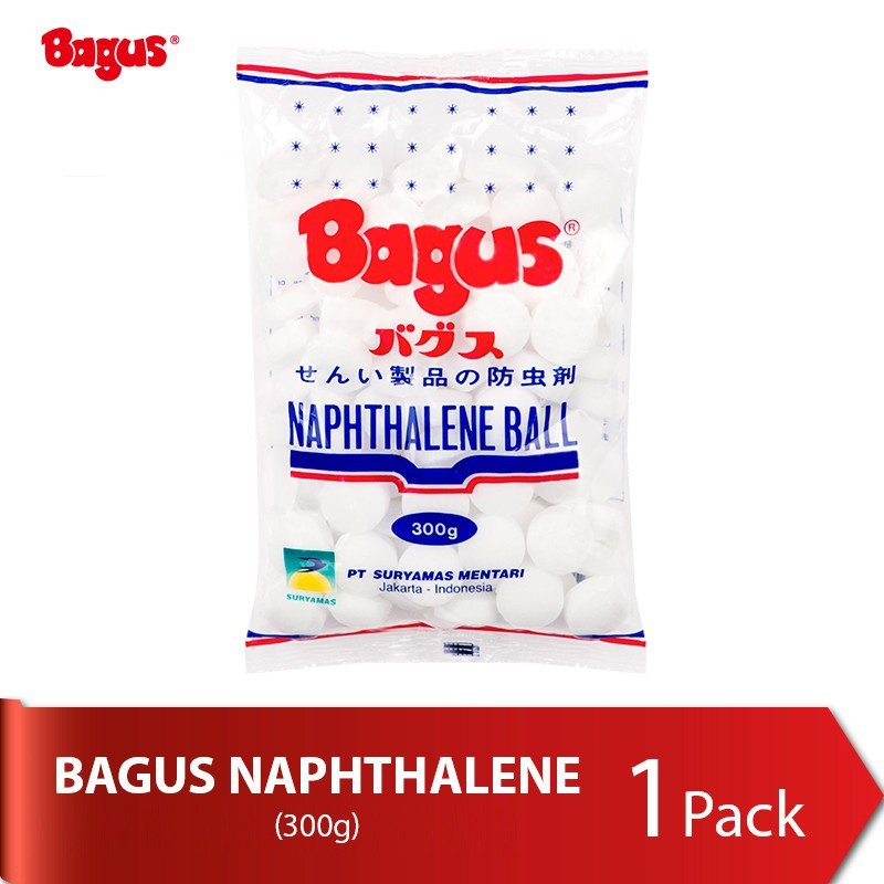 BAGUS Naphthalene Disk Ball Putih 300 g Kamper Kapur Barus 300gram