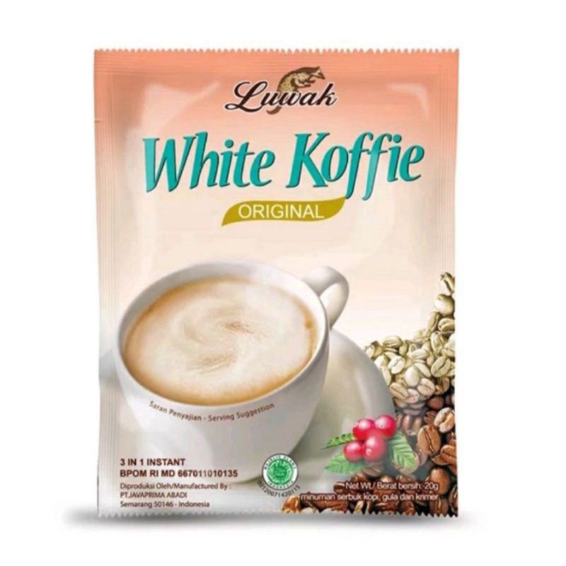 

Kopi Luwak White Koffie renceng isi 10 sachet / coffee instan / kopi