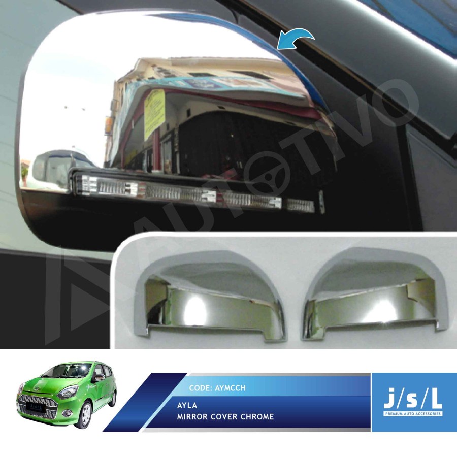 Cover Spion Mobil Daihtsu Ayla Mirror Cover Spion Mobil Non LED Lamp Ayla Cover Luxury Chrome