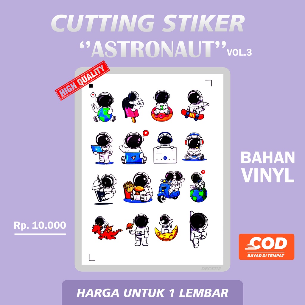 

(VOL.3) Stiker Cutting 1 LEMBAR Stiker Motif ASTRON0UT Anak anak - Stiker Vinyl - Stiker Motif gambar - Stiker cutting - cutting stiker Vinyl