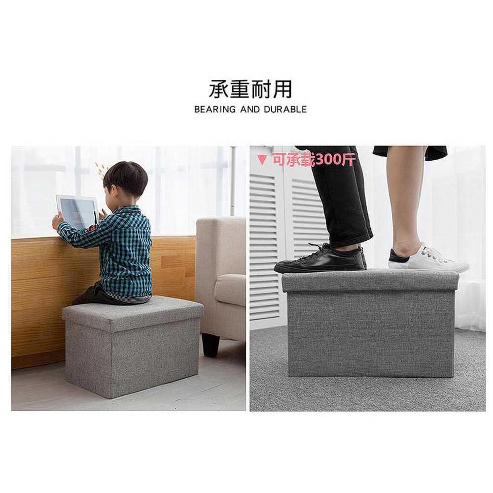 Sofa Kotak Penyimpanan Serbaguna / Stool Storage Box Sofa Jumbo Besar