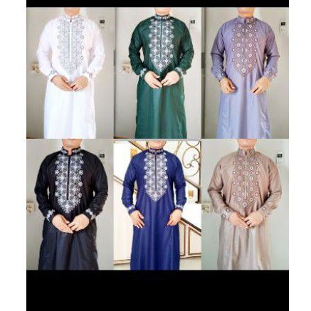 jubah prima gamis bordir terbaaru gamis alfaan s_xxl jb011