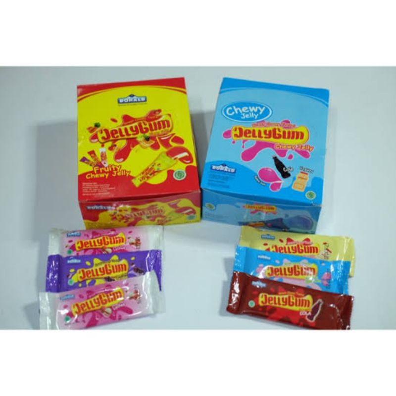 

Jelli gum Fruity/yoghurt chewy jelli {isi 24+1}