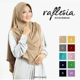 Jilbab Syari Instant Jilbab Syari Khimar Raflesia YLS55 (STOK BANYAK)